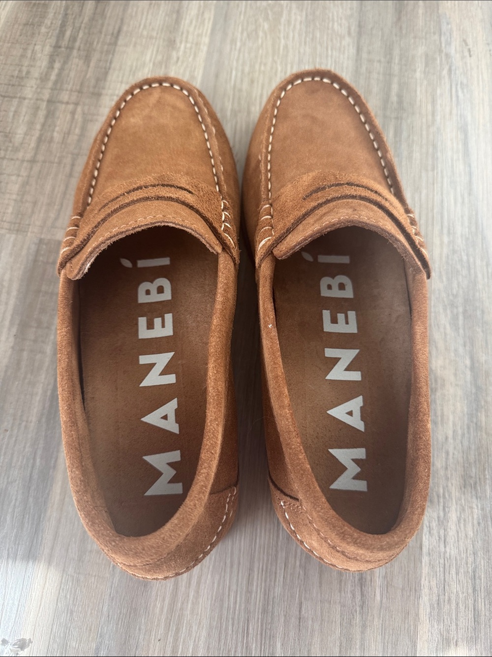 Manebi Suede Moccasin Loafers - Picture 5 of 8